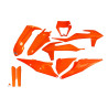 Full kit plastiques EXC 20-23 FLO OR - 14033049