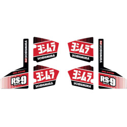Stickers YOSHIMURA pour silencieux Type RS-9 Dual 6 pièces