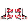 Stickers YOSHIMURA pour silencieux Type RS-9 Dual 6 pièces