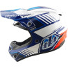 Casque Cross TROY LEE DESIGNS GP Pro Segment Bleu Blanc | GP Pro Segment