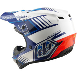 Casque Cross TROY LEE DESIGNS GP Pro Segment Bleu Blanc | GP Pro Segment