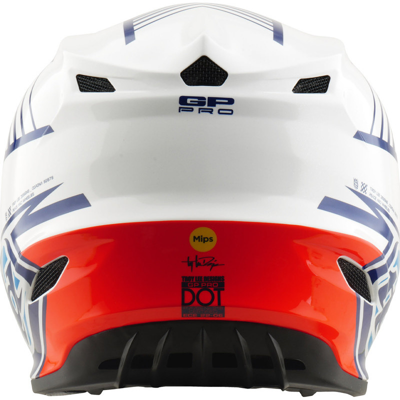 Casque Cross TROY LEE DESIGNS GP Pro Segment Bleu Blanc | GP Pro Segment