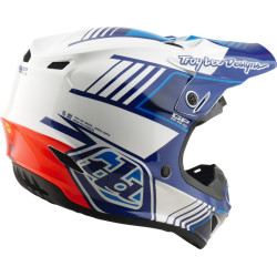 Casque Cross TROY LEE DESIGNS GP Pro Segment Bleu Blanc | GP Pro Segment