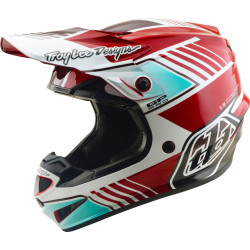 Casque Cross TROY LEE DESIGNS GP Pro Segment Rouge Blanc