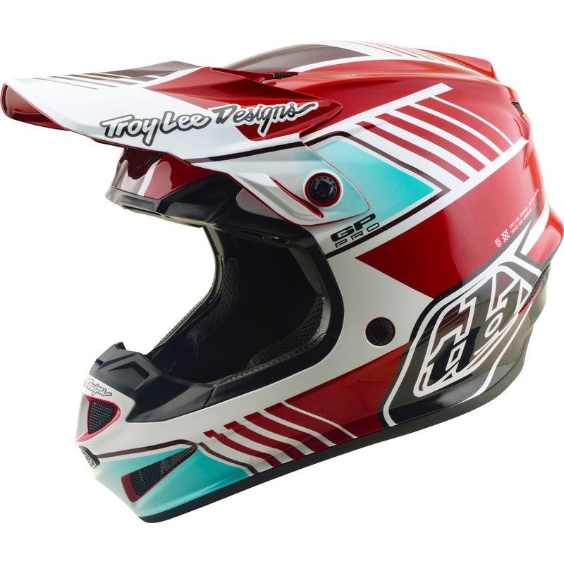 Casque Cross TROY LEE DESIGNS GP Pro Segment Rouge Blanc