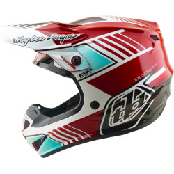 Casque TROY LEE DESIGNS GP Pro Segment Rouge Blanc | Casque GP Pro Segment