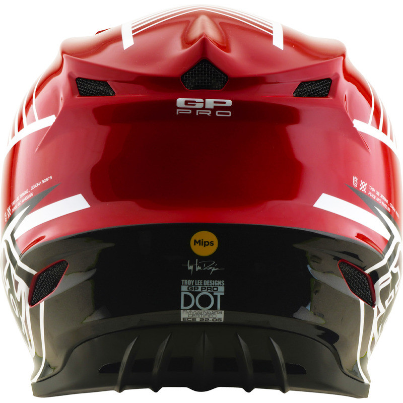 Casque TROY LEE DESIGNS GP Pro Segment Rouge Blanc | Casque GP Pro Segment