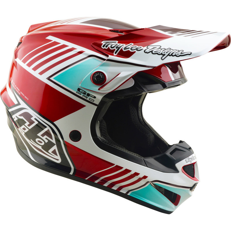 Casque TROY LEE DESIGNS GP Pro Segment Rouge Blanc | Casque GP Pro Segment
