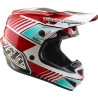 Casque TROY LEE DESIGNS GP Pro Segment Rouge Blanc | Casque GP Pro Segment