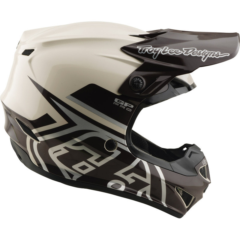 Casque Cross TROY LEE DESIGNS GP Pro Mono Beige Gris | Casque GP Pro Mono