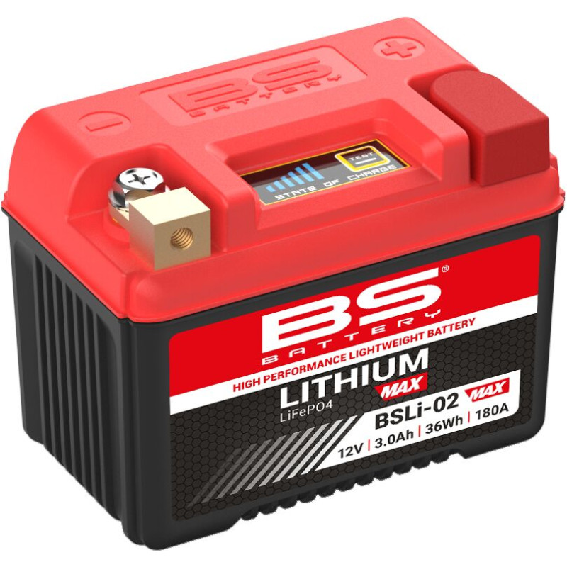 Batterie Lithium-Max BSLi-02 BS Battery, LiFePO4 haute performance - Honda CR 250 R