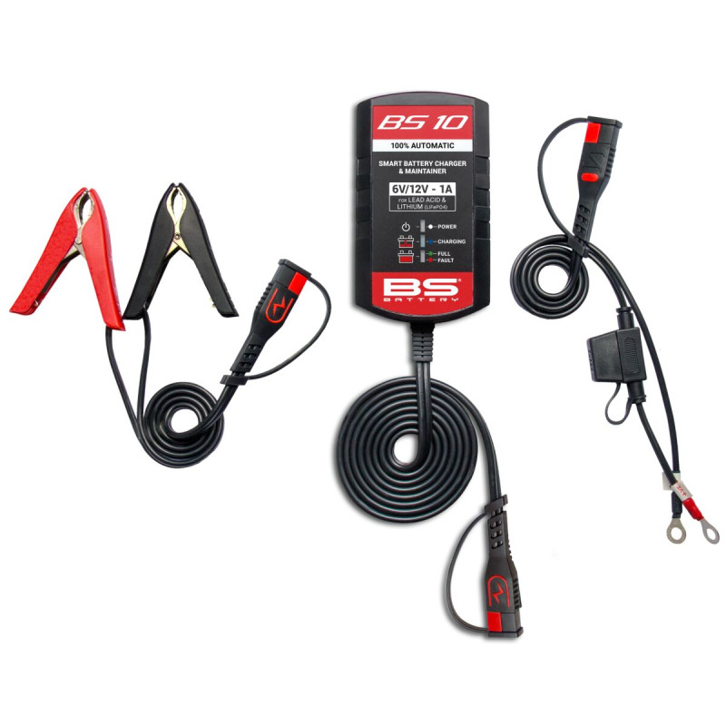Chargeur BS10 6V/12V 1A BS Battery, intelligent multi-technologies - Honda CR 250 R