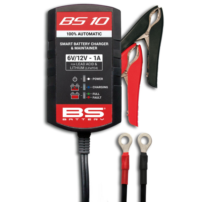 Chargeur BS10 6V/12V 1A BS Battery, intelligent multi-technologies - Honda CR 250 R