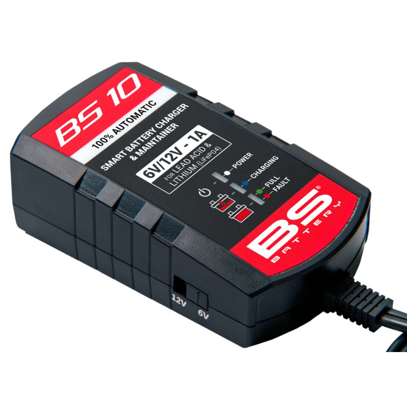 Chargeur BS10 6V/12V 1A BS Battery, intelligent multi-technologies - Honda CR 250 R