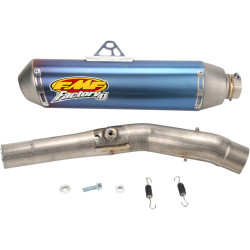 Silencieux slip-on Q4 FMF en aluminium, réf. 18210653 - Honda CRF 250 R et Honda CRF 250 X