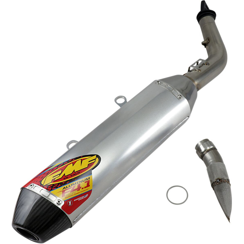 Silencieux Slip-On Factory 4.1 RCT FMF acier inoxydable et aluminium, réf. 45628 - KTM SX-F 350