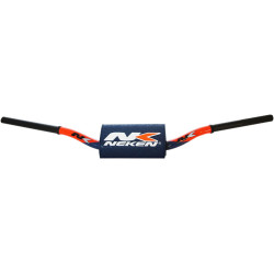 Guidon aluminium oversize Neken cintrage 133C orange/bleu - Honda CRF 250 F