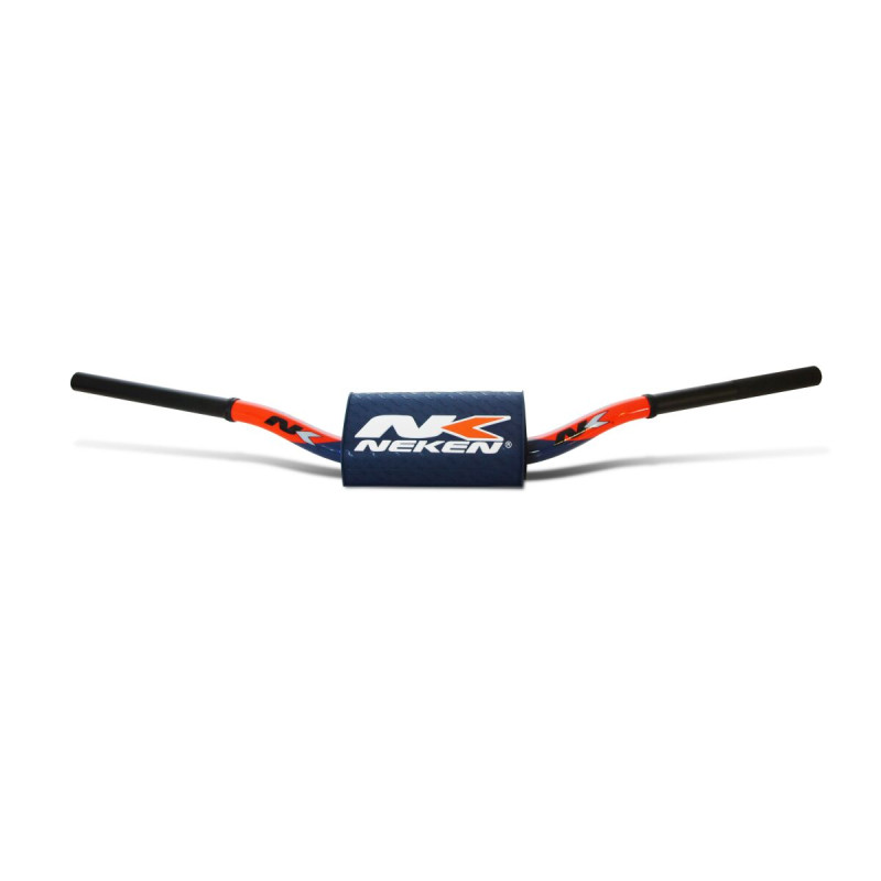 Guidon aluminium oversize Neken cintrage 133C orange/bleu - Honda CRF 250 F