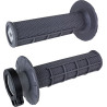 Revêtements de poignée ODI Half-Waffle V2 Lock-On coloris graphite - Honda CR 250 R