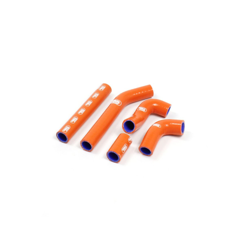 Kit durites radiateur silicone orange Samco Sport - KTM EXC 125 et KTM EXC 200