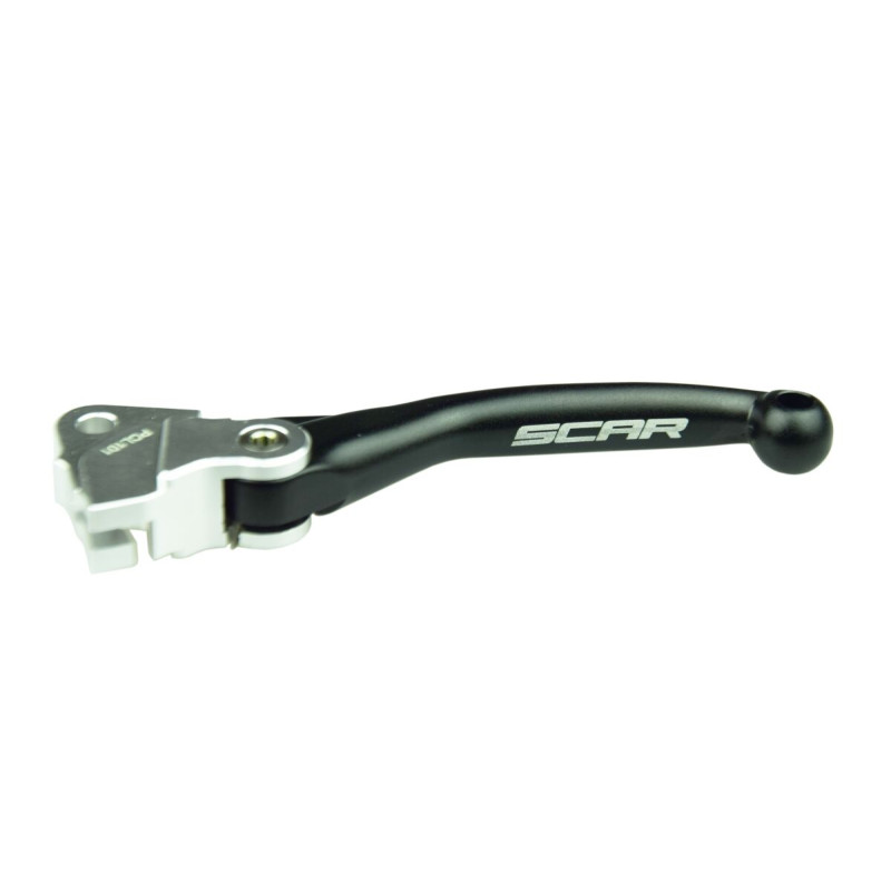 Levier d'embrayage pivotant SCAR - Flex noir aluminium - Yamaha YZ 125