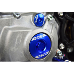 Bouchon de moteur SCAR Racing EP101 bleu aluminium usiné - Yamaha YZ 250 F