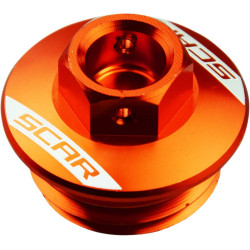 Bouchon remplissage huile SCAR Racing orange OFP500 - KTM EXC 125, KTM EXC 250 et KTM EXC 250 TBI