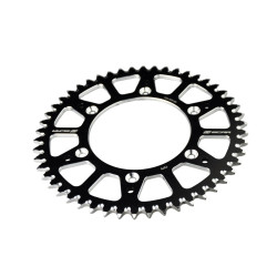 Pignon arrière 52 dents SCAR Racing aluminium noir SRS53052BK - KTM EXC 125