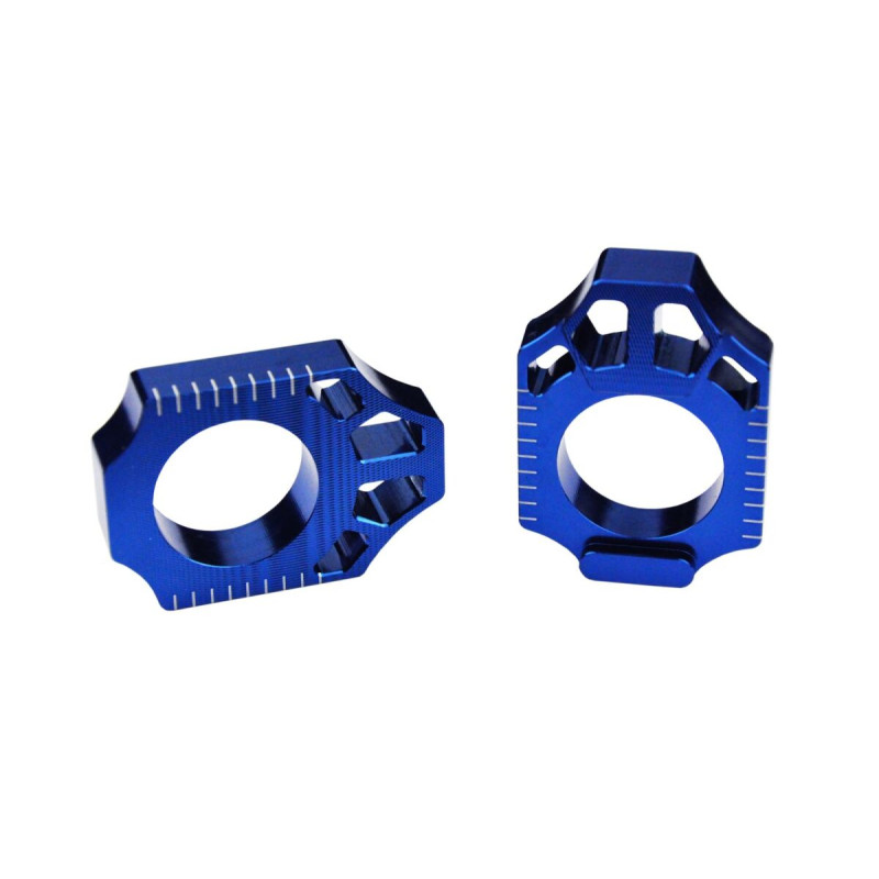 Bloc axe bleu anodisé SCAR pour roue moto - Yamaha YZ 250 F et Yamaha YZ 450 F