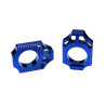 Bloc axe bleu anodisé SCAR pour roue moto - Yamaha YZ 250 F et Yamaha YZ 450 F