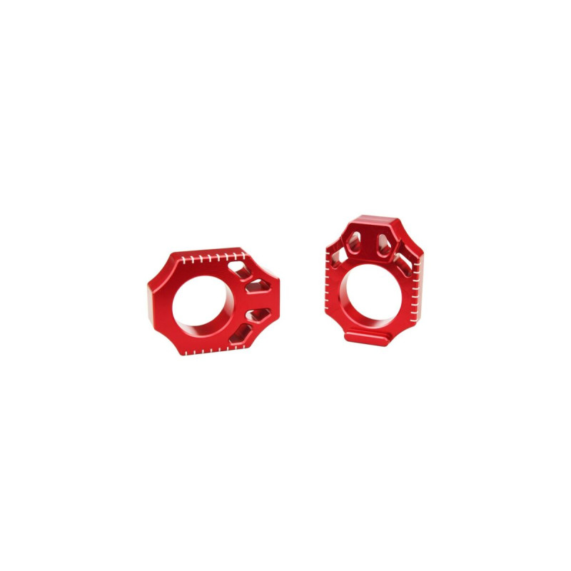 Bloc axe rouge anodisé SCAR pour roue moto - Honda CR 250 R, Honda CRF 250 R et Honda CRF 250 RX