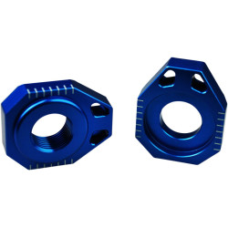 Bloc axe bleu anodisé SCAR pour roue moto - KTM EXC 125, KTM EXC 250 et KTM EXC 250 TBI