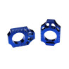 Bloc axe bleu anodisé SCAR pour roue moto - KTM EXC 125, KTM EXC 250 et KTM EXC 250 TBI