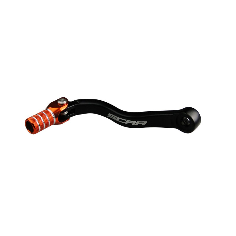 Levier sélecteur orange SCAR pivot pour moto - KTM EXC 250, KTM EXC 250 TPI et KTM EXC 300