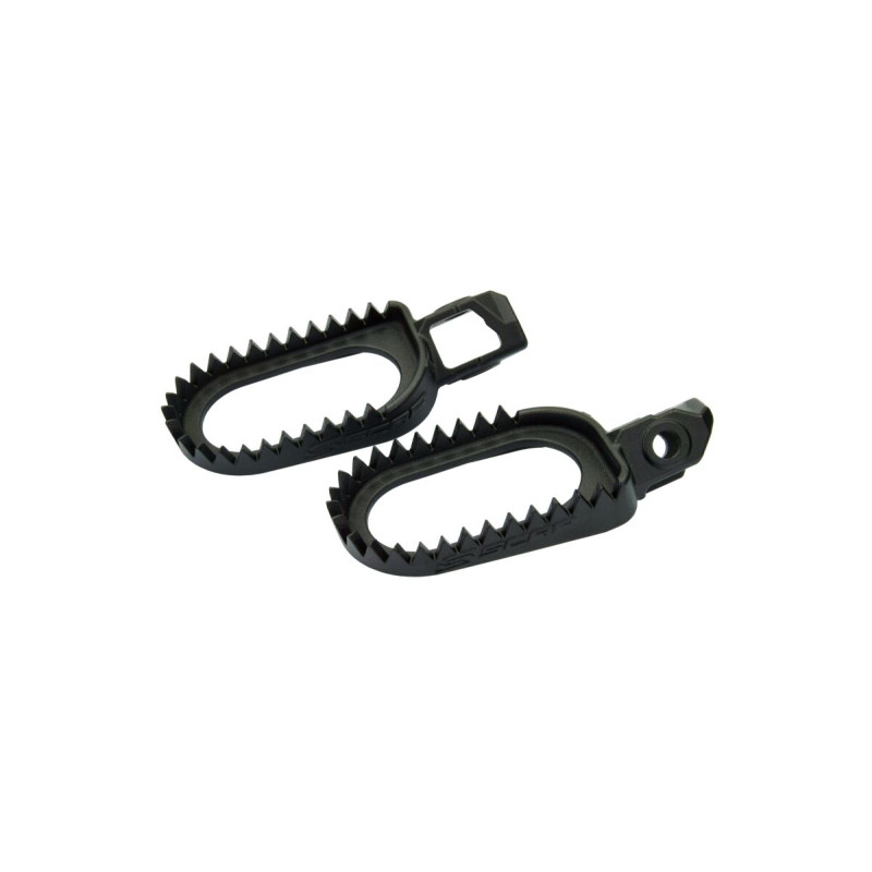 Repose-pieds acier SCAR Racing noir - accessoire motocross français - KTM EXC 250 TBI