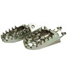 Repose-pieds Evo SCAR Racing S3515 argent - Honda CR 250 R, Honda CRF 250 et Honda CRF 250 L