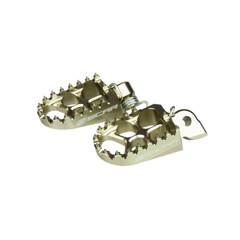 Repose-pieds Evo SCAR Racing S5510T titane - KTM EXC 250, KTM EXC 300 et KTM EXC-F 250