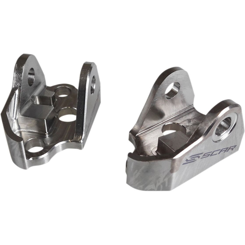 Support fixation repose-pieds SCAR Racing titane - Yamaha YZ 250 F