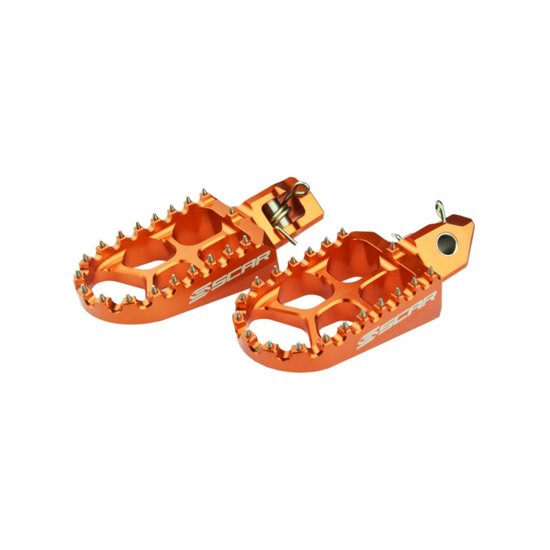 Repose-pieds Evolution SCAR Racing – Aluminium aérospatial - KTM EXC 250 TBI