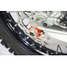 Blocs axe SCAR Racing orange – Tendeurs de chaîne alu - KTM EXC 125, KTM EXC 250 et KTM EXC 250 TBI