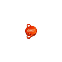 Couvercle réservoir arrière orange SCAR Racing – Billet alu - KTM SX 50