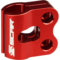 Collier durites frein SCAR Racing BLC100R rouge anodisé - Honda CR 250 R