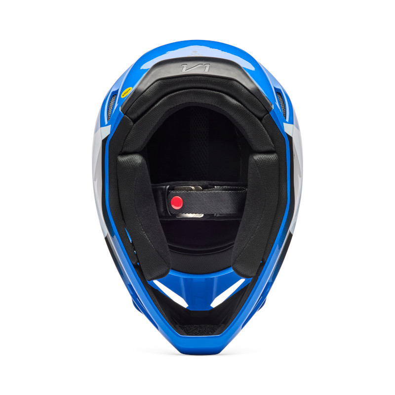 Casque Enfant Fox V1 SHIELD Bleu 2026 | Casque motocross Enfant Fox V1