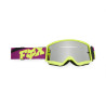 Masque motocross Fox Main RAID Violet écran Argent miroir 2027