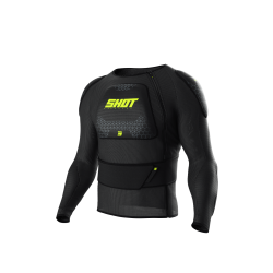 Veste de protection Shot Enfant Airlight noir jaune fluo