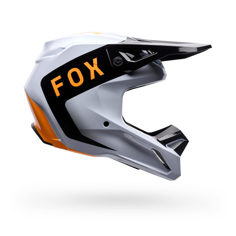 Casque Cross Enfant Fox V1 NOBLE Noir Blanc 2026