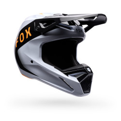 Casque Motocross Enfant Fox V1 NOBLE Noir Blanc | Casque Fox V1 Enfant