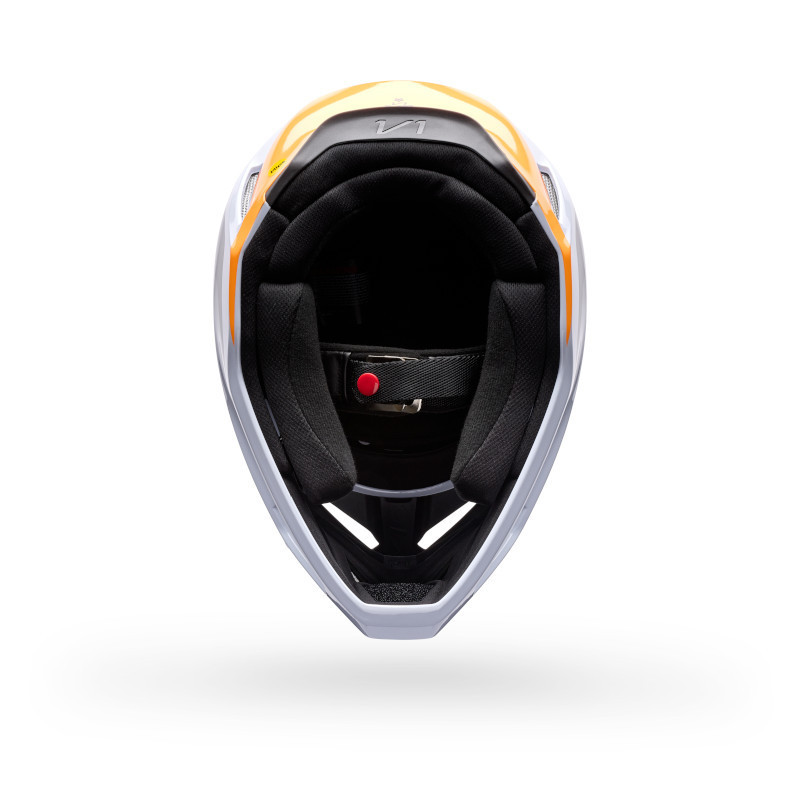 Casque Motocross Enfant Fox V1 NOBLE Noir Blanc | Casque Fox V1 Enfant