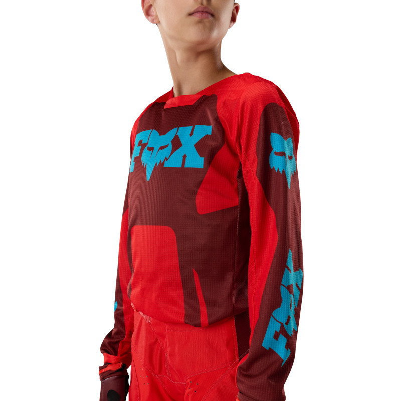 Maillot Fox Enfant 180 RAID Rouge 2027 | Maillot Motocross Fox Junior