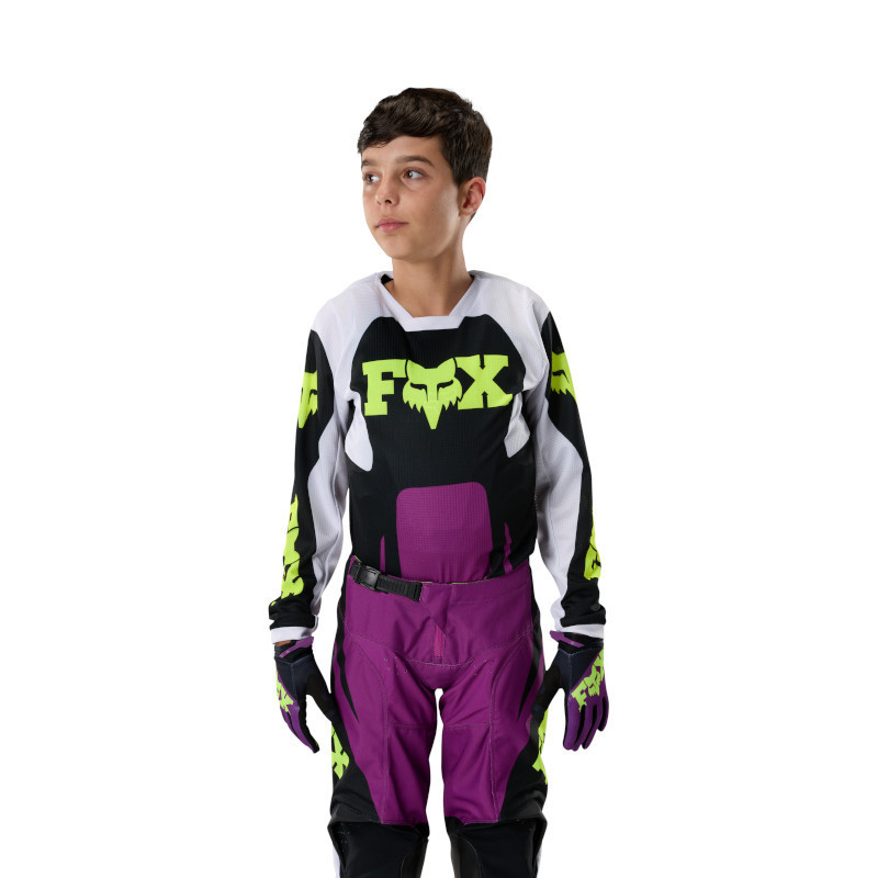 Maillot Fox Enfant 180 RAID Violet 2027 | Maillot Motocross Enfant violet